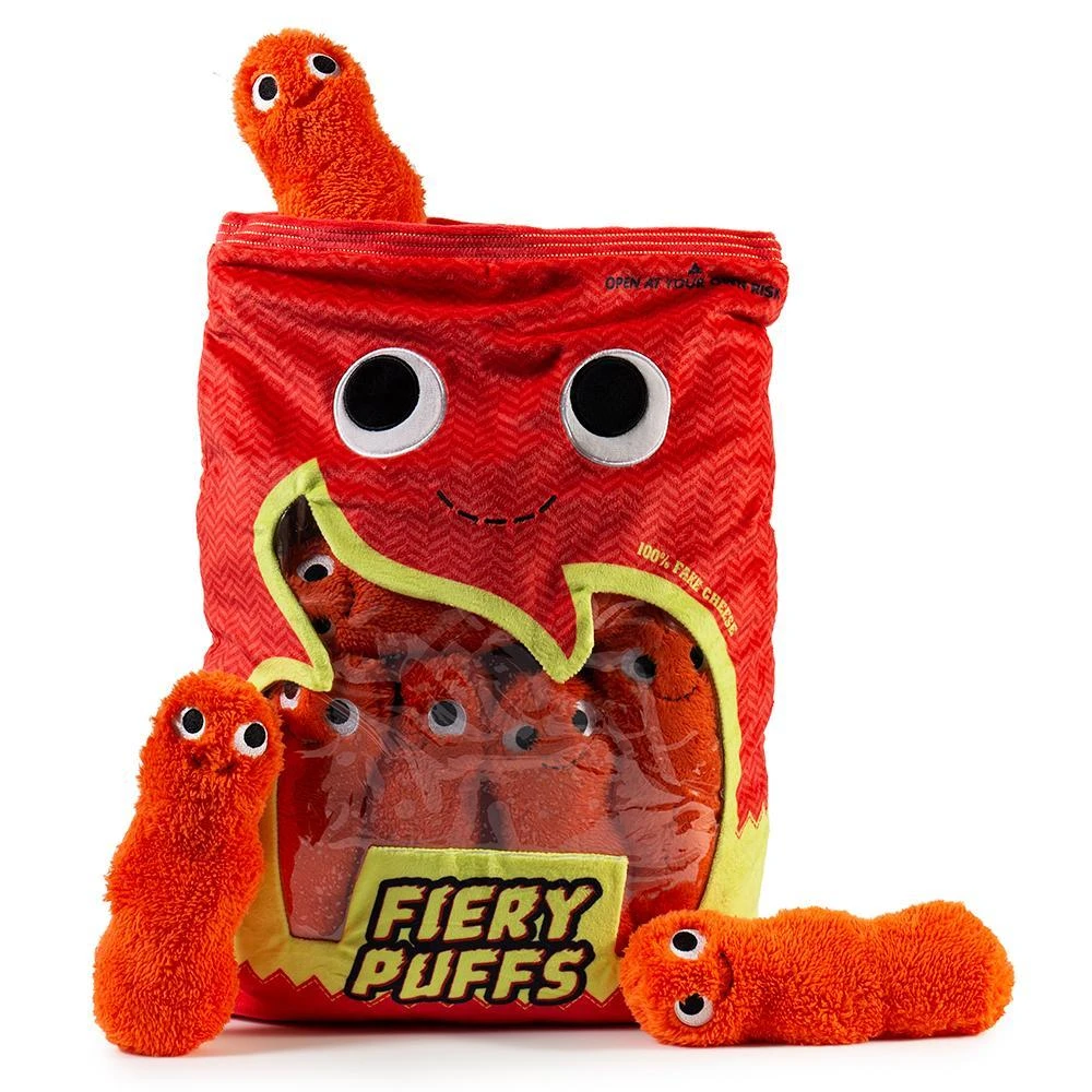 Yummy World Fiery Puffs XL Interactive Plush By Kidrobot 1 Yummy World Fiery Puffs XL Interactive Plush By Kidrobot