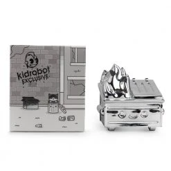 100% Soft Dumpster Fire Vinyl Figure - Exclusive Chrome Edition (PRE-ORDER)