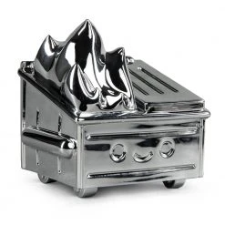 100% Soft Dumpster Fire Vinyl Figure - Exclusive Chrome Edition (PRE-ORDER)