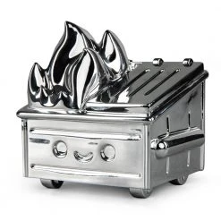 100% Soft Dumpster Fire Vinyl Figure - Exclusive Chrome Edition (PRE-ORDER)