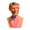 Andy Warhol 12" The Bust Vinyl Art Sculpture - Orange Camouflage Edition