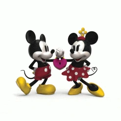 Disney Mickey And Minnie Locked In Love 10" Vinyl Art Figure - Present Edition (PRE-ORDER)