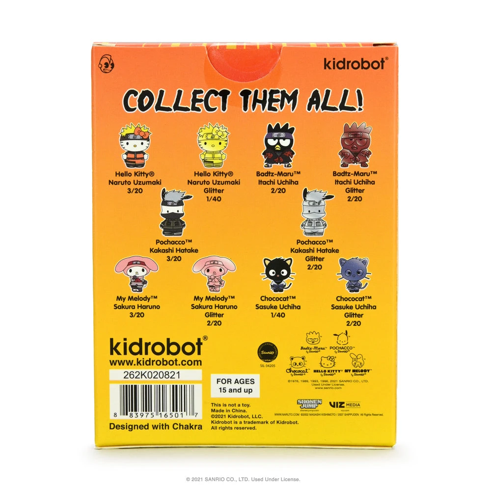 Sanrio Naruto X Hello Kitty® And Friends Enamel Pins 3 Sanrio Naruto X Hello Kitty® And Friends Enamel Pins