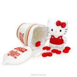 Sanrio Cup Noodles® X Hello Kitty® "Fork & Bow" Interactive Plush NEW RELEASES