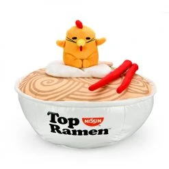Sanrio NEW RELEASES Nissin Top Ramen® X Gudetama™ Interactive Ramen Bowl Plush