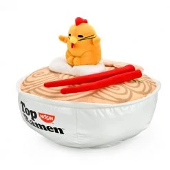 Sanrio NEW RELEASES Nissin Top Ramen® X Gudetama™ Interactive Ramen Bowl Plush