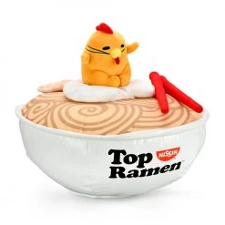 Sanrio NEW RELEASES Nissin Top Ramen® X Gudetama™ Interactive Ramen Bowl Plush