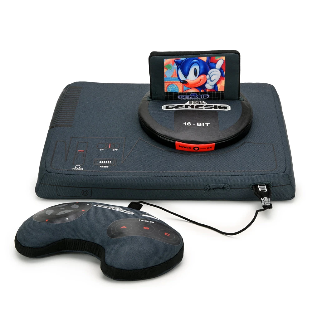 NEW RELEASES SEGA Genesis Gaming Console 12" Interactive Plush With Sonic Cartridge 12 NEW RELEASES SEGA Genesis Gaming Console 12" Interactive Plush With Sonic Cartridge