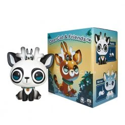 Amber Huang NEW RELEASES DeerCat & Friends™ Sitting DeerCat 7” Vinyl Art Figure By Amber Aki Huang – Exclusive Panda Edition (Limited Edition Of 100)