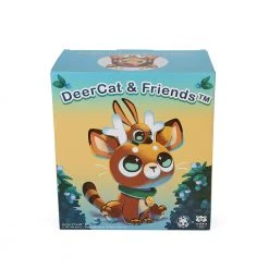 Amber Huang NEW RELEASES DeerCat & Friends™ Sitting DeerCat 7” Vinyl Art Figure By Amber Aki Huang – Exclusive Panda Edition (Limited Edition Of 100)