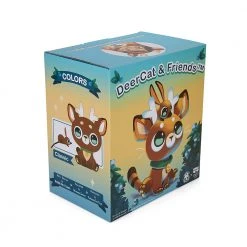 Amber Huang NEW RELEASES DeerCat & Friends™ Sitting DeerCat 7” Vinyl Art Figure By Amber Aki Huang – Exclusive Panda Edition (Limited Edition Of 100)