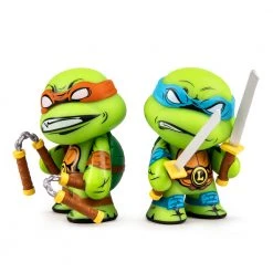 NEW RELEASES Teenage Mutant Ninja Turtles Leonardo & Michelangelo 3" Vinyl Figure 2-pack