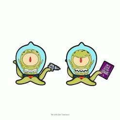 The Simpsons Treehouse Of Horror Kang & Kodos Enamel Pin 2-Pack - GID Exclusive Edition NEW RELEASES