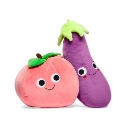 Kidrobot NEW RELEASES Yummy World Earnest Eggplant & Georgia Peach Plush 2-Pack