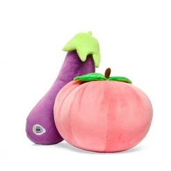 Kidrobot NEW RELEASES Yummy World Earnest Eggplant & Georgia Peach Plush 2-Pack