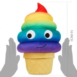 Kidrobot Yummy World Rainbow Soft Serve Sally Ice Cream Cone Plush NEW RELEASES