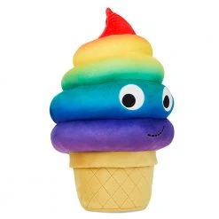 Kidrobot Yummy World Rainbow Soft Serve Sally Ice Cream Cone Plush NEW RELEASES