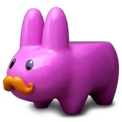 NEW RELEASES Kidrobot Art Giant Pink Stache Happy Labbit Stool By Frank Kozik