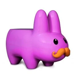NEW RELEASES Kidrobot Art Giant Pink Stache Happy Labbit Stool By Frank Kozik