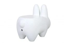Kidrobot Art Giant White Stache Happy Labbit Stool By Frank Kozik