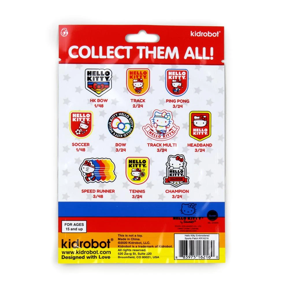 Sanrio NEW RELEASES Kidrobot X Hello Kitty Sports Embroidered Patches 17 Sanrio NEW RELEASES Kidrobot X Hello Kitty Sports Embroidered Patches