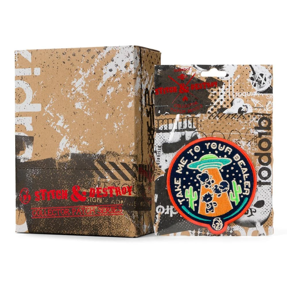 Kidrobot Stitch & Destroy Patch - Take Me To Your Dealer NEW RELEASES 2 Kidrobot Stitch & Destroy Patch - Take Me To Your Dealer NEW RELEASES