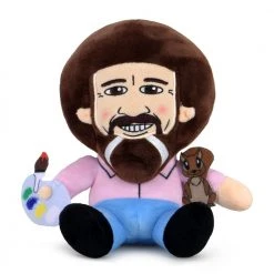 Bob Ross With Peapod 8" Plush Phunny