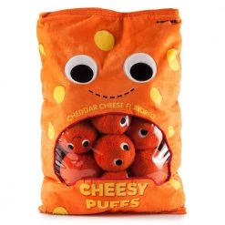 Kidrobot Yummy World XL Cheesy Puffs Interactive Food Plush