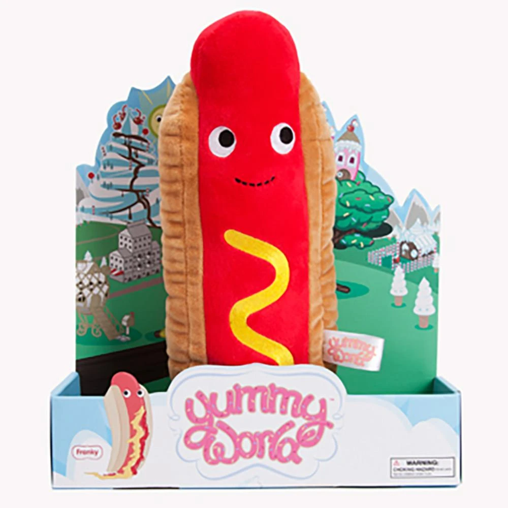 Yummy World Franky 10" Hotdog Plush By Kidrobot 2 Yummy World Franky 10" Hotdog Plush By Kidrobot