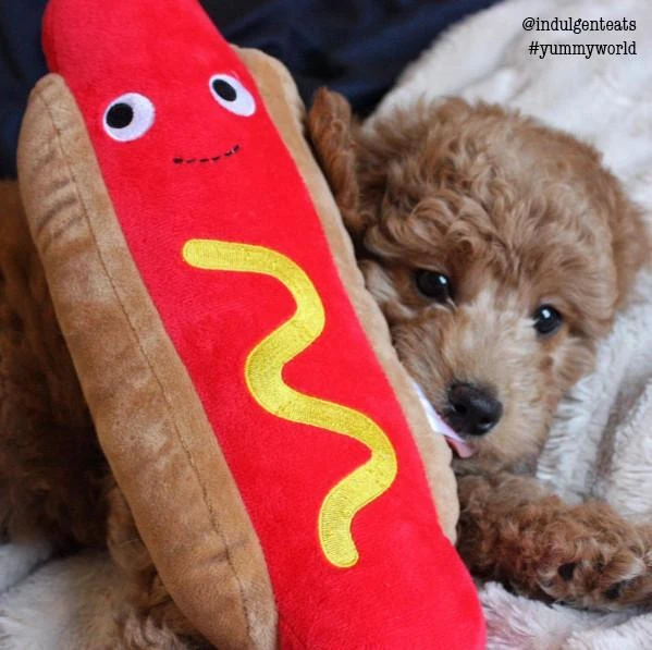 Yummy World Franky 10" Hotdog Plush By Kidrobot 4 Yummy World Franky 10" Hotdog Plush By Kidrobot