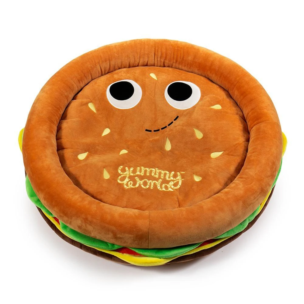Kidrobot Yummy World Pets: Premium Burger Plush Dog Bed 1 Kidrobot Yummy World Pets: Premium Burger Plush Dog Bed
