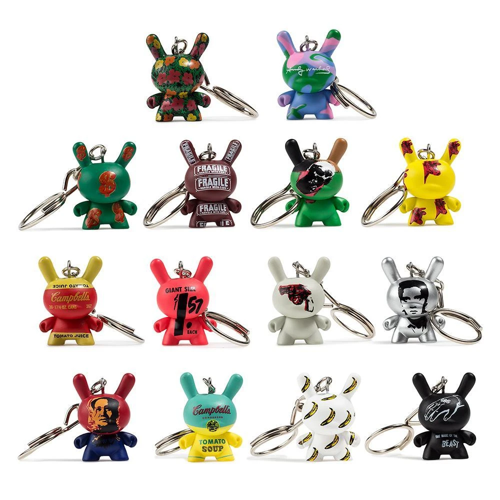 Kidrobot X Andy Warhol Dunny Art Figure Keychain Series DESIGNER ART TOYS 1 Kidrobot X Andy Warhol Dunny Art Figure Keychain Series DESIGNER ART TOYS