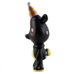 CAREBEARS DESIGNER ART TOYS Care Bears Black Birthday Bear Art Figure By Kathie Olivas