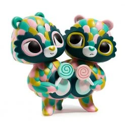 CAREBEARS Care Bears Share Bear Green Art Figure By Jordan Elise Perme DESIGNER ART TOYS