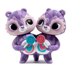 CAREBEARS DESIGNER ART TOYS Care Bears Share Bear Purple Art Figure By Jordan Elise Perme