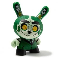 Cash Wolf Green 5" Dunny Art Figure By Josh Divine