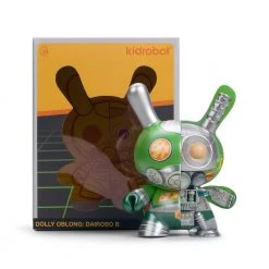 Dairobo-B Mecha Half Ray 5" Dunny By Dolly Oblong - Kidrobot.com Exclusive Green Edition NEW RELEASES 14 Dairobo-B Mecha Half Ray 5