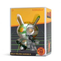 Dairobo-B Mecha Half Ray 5" Dunny By Dolly Oblong - Kidrobot.com Exclusive Green Edition NEW RELEASES 15 Dairobo-B Mecha Half Ray 5