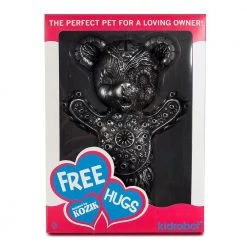Free Hugs Bear Art Figure By Frank Kozik - Kidrobot.com Exclusive Silver Edition