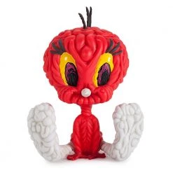 Mark Deen Vecca DESIGNER ART TOYS Looney Tunes Tweety Bird 8" Art Figure By Mark Dean Veca - Red Edition