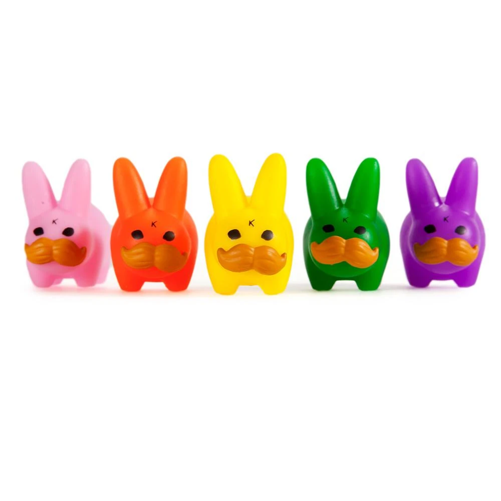 PRIDE 'Stache Labbit Art Toy 5-Pack By Frank Kozik DESIGNER ART TOYS 1 PRIDE 'Stache Labbit Art Toy 5-Pack By Frank Kozik DESIGNER ART TOYS
