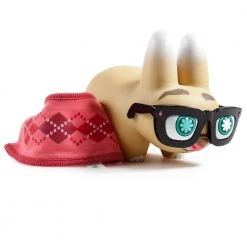 Pipken Preppy Labbit Art Figure By Scott Tolleson X Frank Kozik - Red Edition