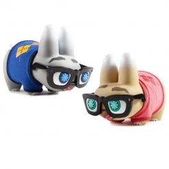 Pipken Preppy Labbit Art Figure By Scott Tolleson X Frank Kozik - Red Edition