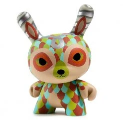 Jordan Elise The Curly Horned Dunnylope 5" Dunny Art Figure By Horrible Adorables - Orange Edition DESIGNER ART TOYS