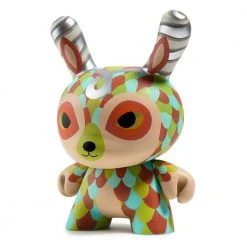 Jordan Elise The Curly Horned Dunnylope 5" Dunny Art Figure By Horrible Adorables - Orange Edition DESIGNER ART TOYS