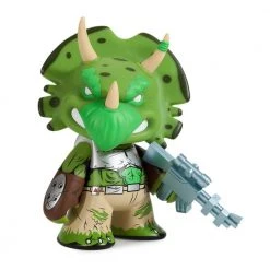 Viacom Limited Edition TMNT Green Triceraton 7" Vinyl Art Figure DESIGNER ART TOYS