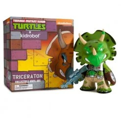 Viacom Limited Edition TMNT Green Triceraton 7" Vinyl Art Figure DESIGNER ART TOYS