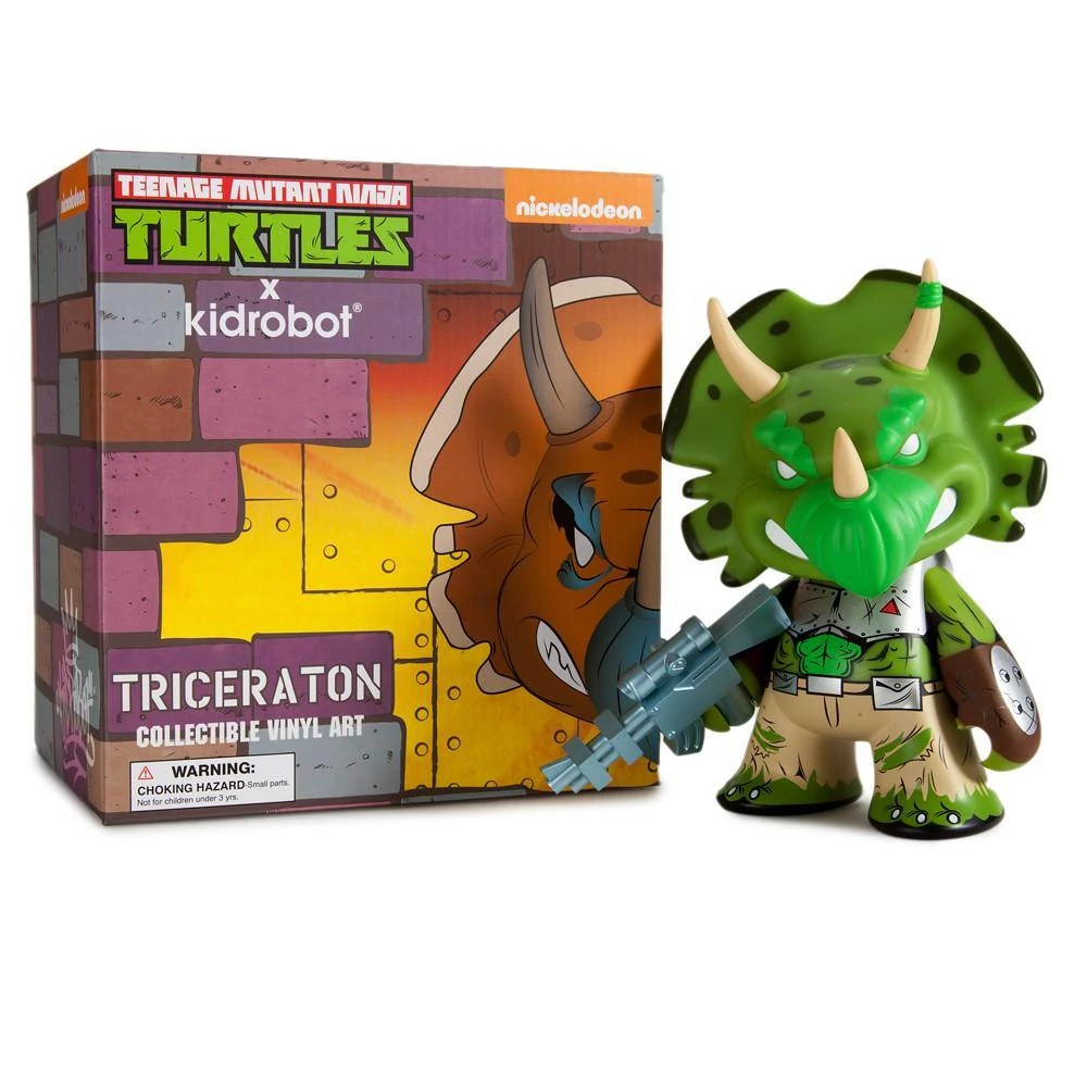 Viacom Limited Edition TMNT Green Triceraton 7" Vinyl Art Figure DESIGNER ART TOYS 2 Viacom Limited Edition TMNT Green Triceraton 7" Vinyl Art Figure DESIGNER ART TOYS