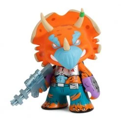 Viacom TMNT Triceraton 7" Vinyl Art Figure By Kidrobot - Orange Edition FATHER'S DAY GIFTS